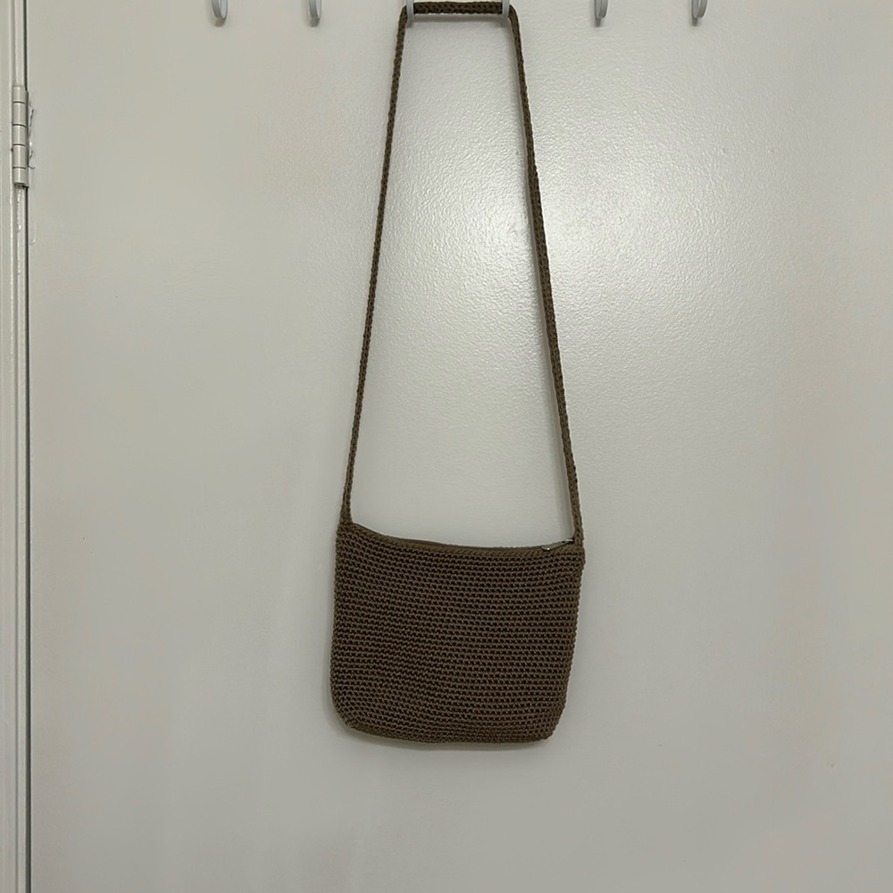 The Sak Brown Crochet Crossbody Bag